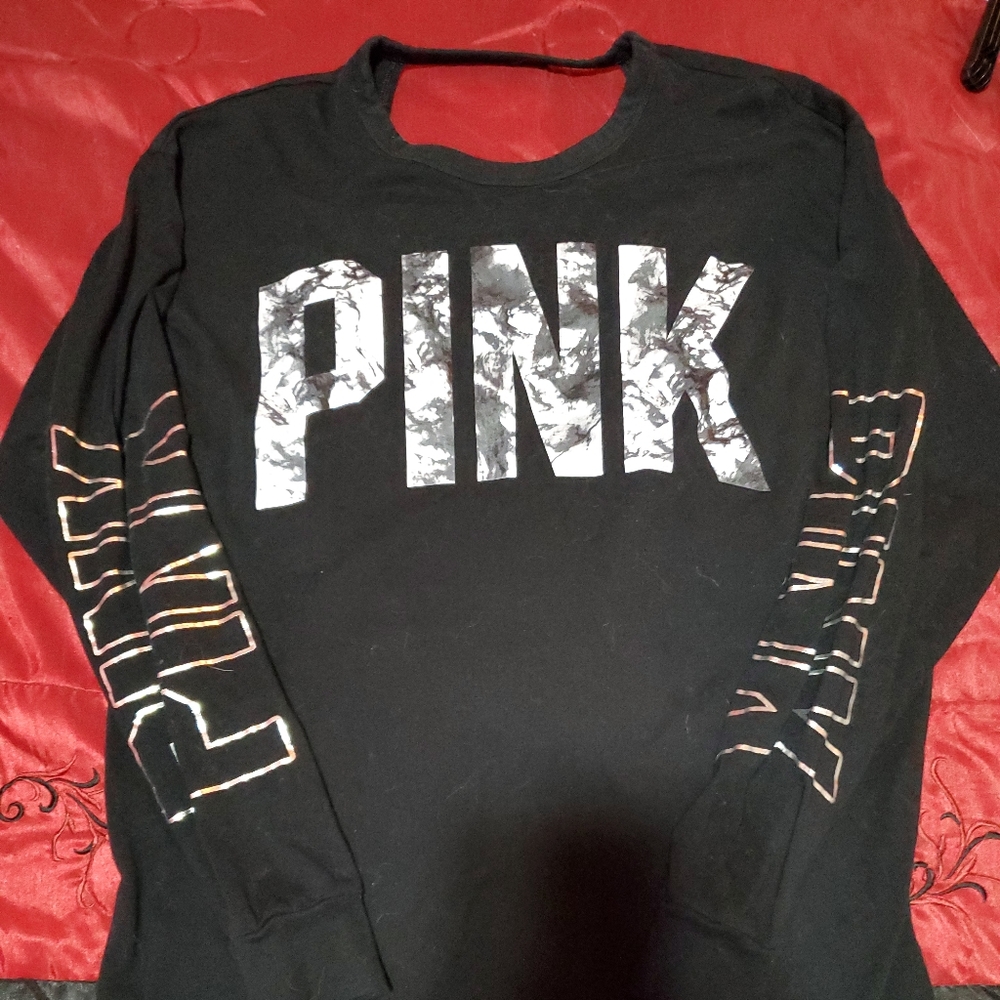 VS Pink black long sleeve